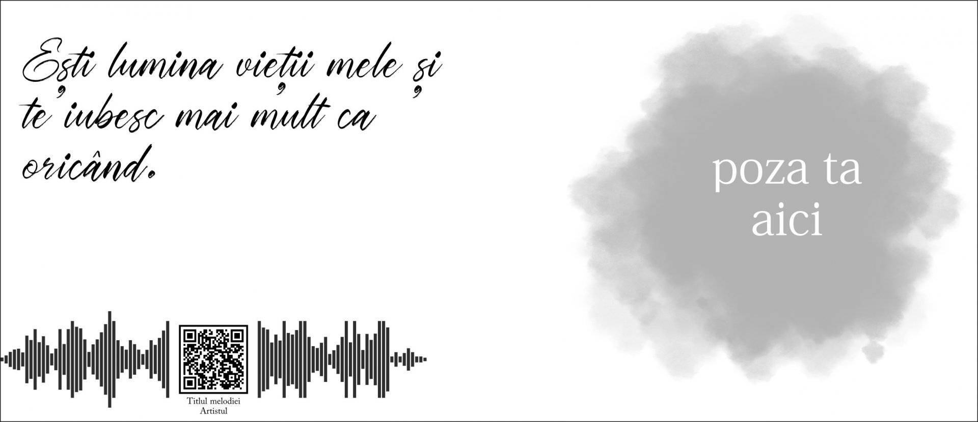 Cana personalizata cu poza, text si cod QR  