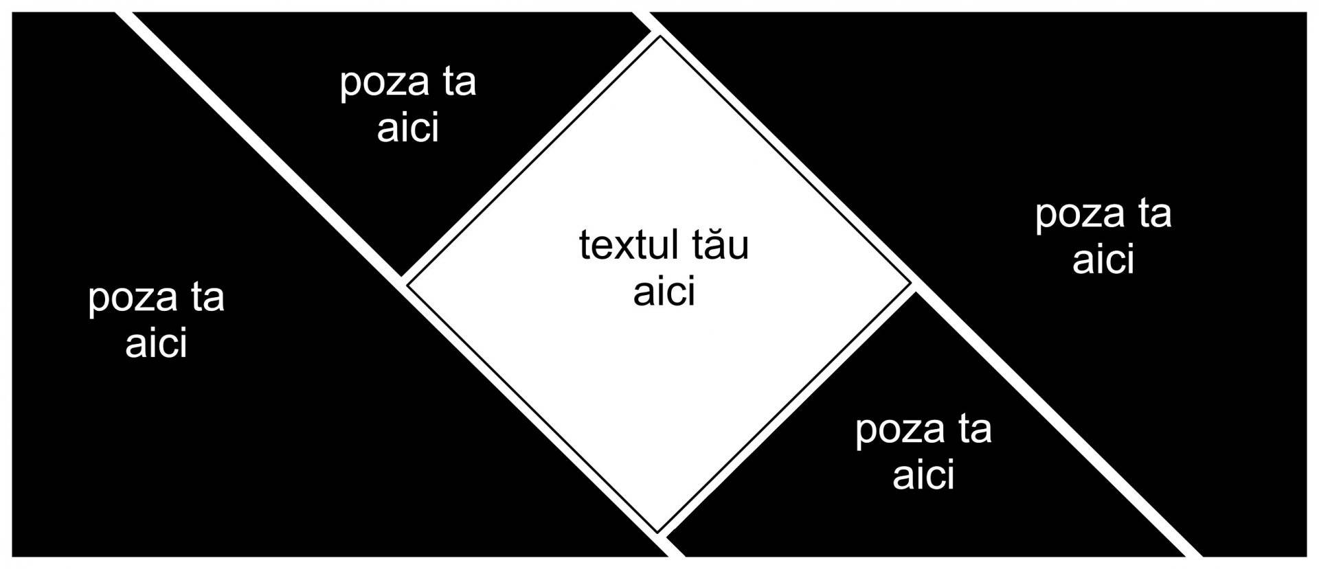 Cana personalizata model abstract cu 4 poze si mesaj „Craciun in Familie”