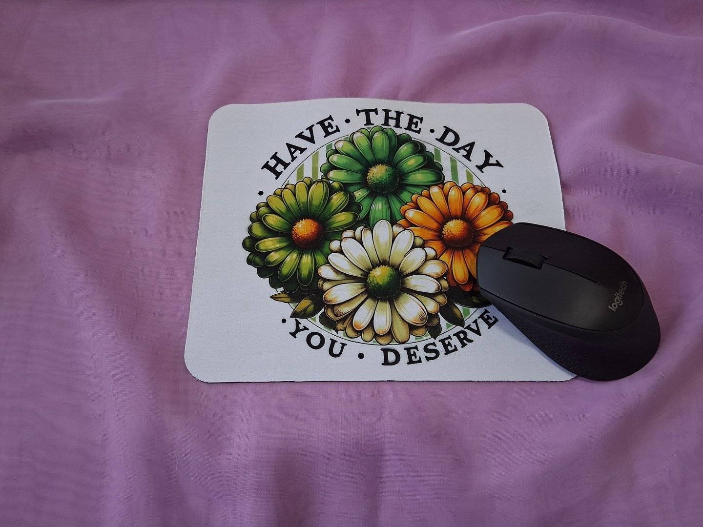 Mousepad personalizat cu poza si mesaj, 22 x 18 cm