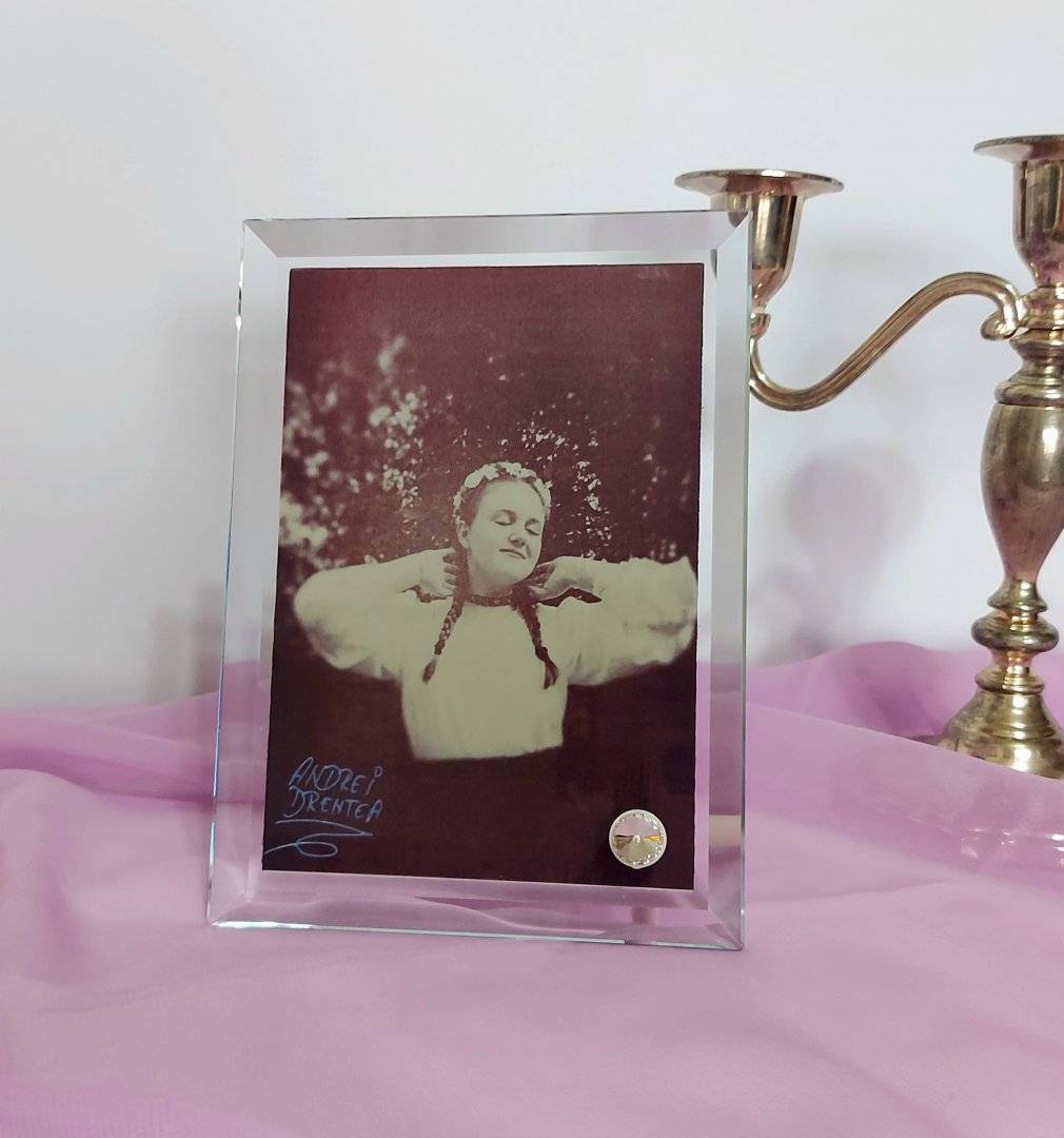 Rama foto din sticla personalizata „Amintiri nepretuite”