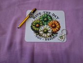 Set Cadou Personalizat: Breloc Metalic, Pix si Mousepad